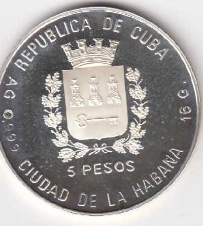Beschrijving: 5 Pesos SOCCER 90